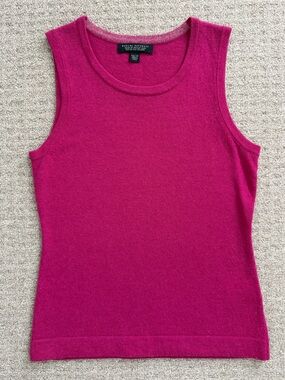 Banana Republic Fuchsia Sleeveless Cashmere-Blend Tank